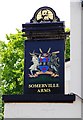 Somerville Arms (2) - sign, 4 Campion Terrace, Royal Leamington Spa