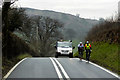 Cyclists near Coed Mawr