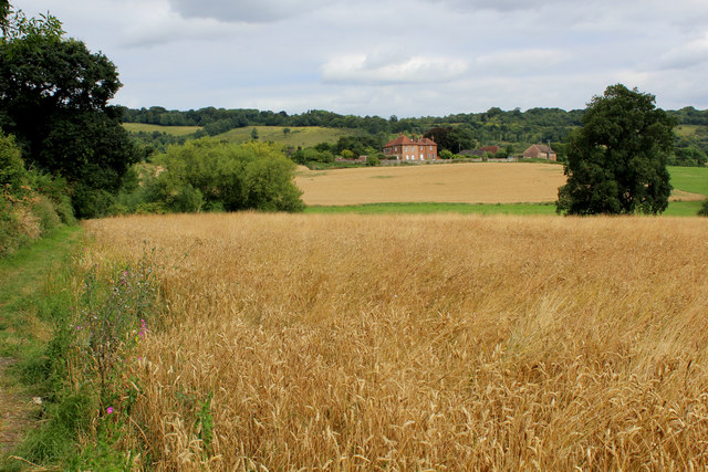 Looking towards Birling Place Farm