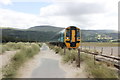 SH6214 : The Wales Coast Path and Cambrian Line south of Barmouth by Jeff Buck