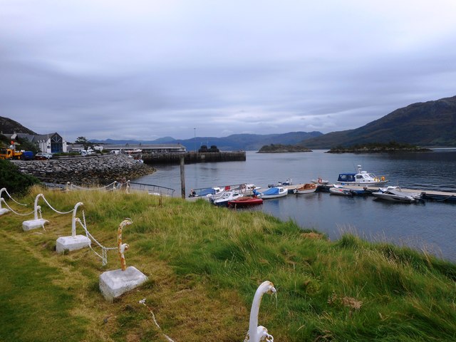 View of Kyle of Lochalsh Harbour from Lochalsh Hotel