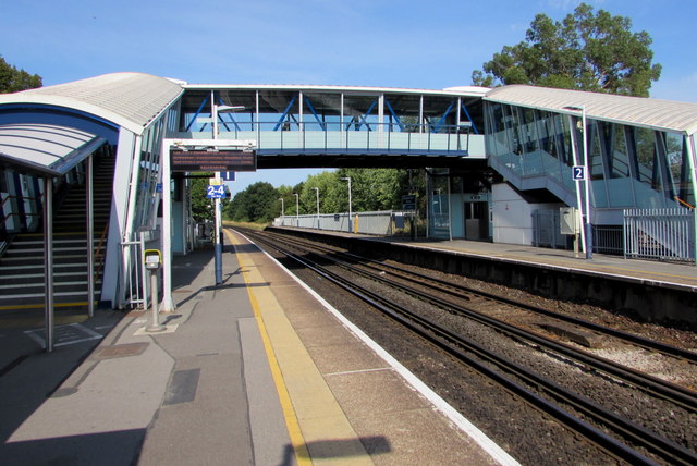 Main footbridge at Southampton Airport (Parkway) railway station