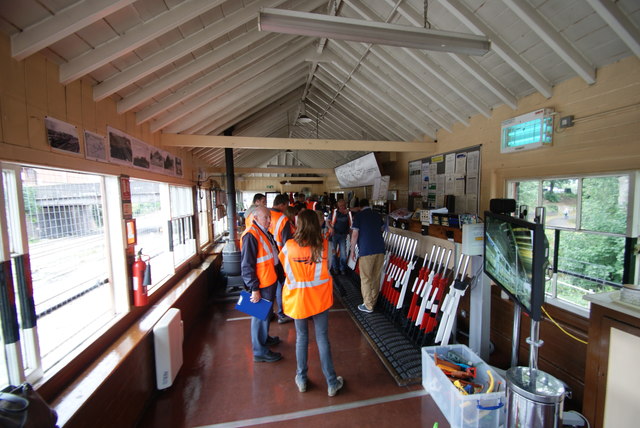 Interior of Banbury North Signal Box (2)