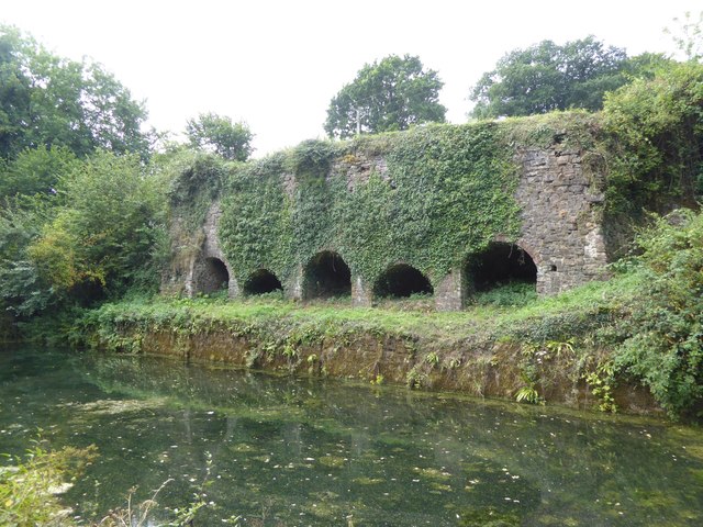 The Waytown Lime Kilns by the Grand Western Canal