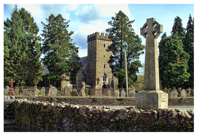 St Catwg's Church & War Memorial, Cadoxton, Neath