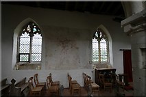 SK9934 : St Peter's Church: medieval plaster by Bob Harvey