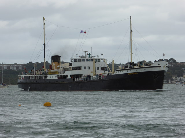 SS Shieldhall from Brownsea Island