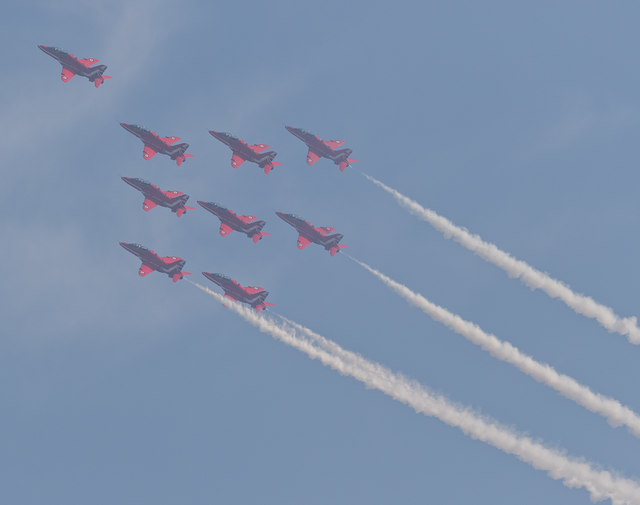 Red Arrows, Air Show, Clacton, Essex