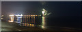 TM1714 : Firework Display on Pier, Clacton, Essex by Christine Matthews