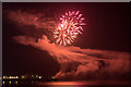 TM1714 : Firework Display on Pier, Clacton, Essex by Christine Matthews