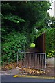 Start of public footpath through Boughton Park, St. John