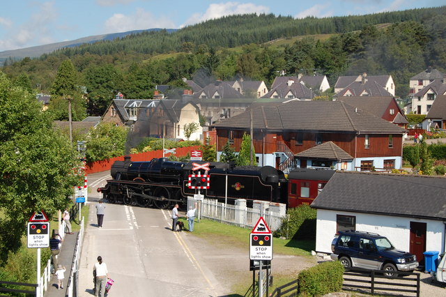 Level crossing in Corpach