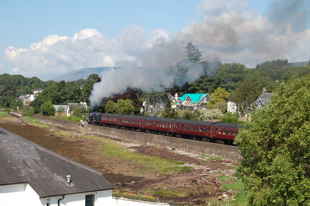 Steam train at Corpach