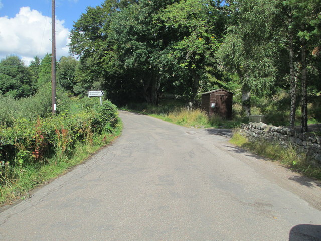 Minor road at Bridgend