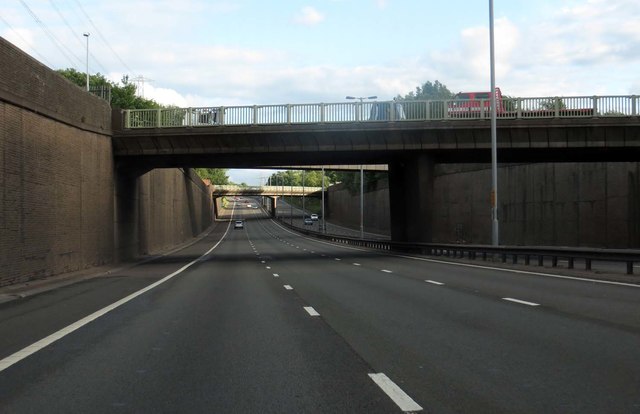 Penncricket Lane crosses the M5