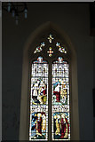 TL3514 : Stained Glass Window, St Mary's Church, Ware, Hertfordshire by Christine Matthews