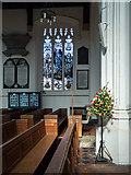 TL3514 : Stained Glass Window, St Mary's Church, Ware, Hertfordshire by Christine Matthews