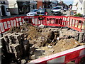 Hole in the Bargates pavement, Christchurch