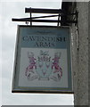 Sign for the Cavendish Arms, Doveridge