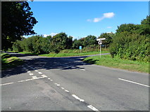 SO8870 : Rural road junction, Worcestershire by Jeff Gogarty
