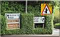 Road signs, Ballylesson, Belfast (August 2016)