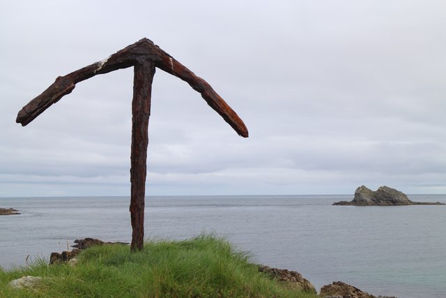 Old Anchor at Portmore Harbour, Malin Head