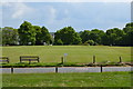 TQ5742 : Cricket pitch, Southborough by N Chadwick
