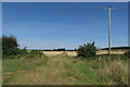 Electricity lines by the path to Hill Farm