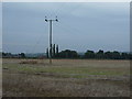 Stubble field and power line