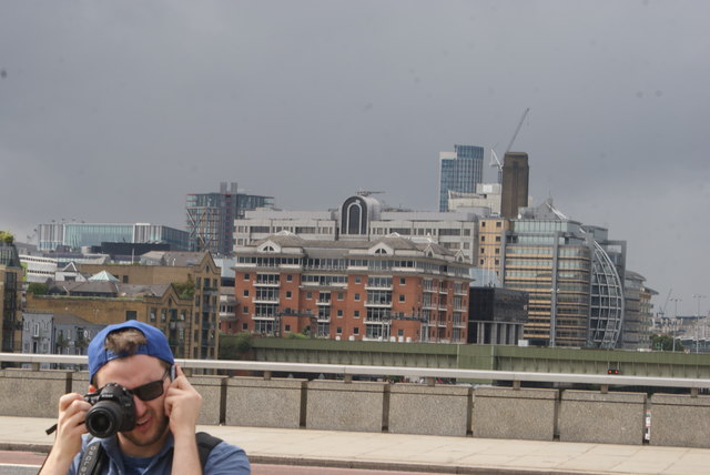 View of buildings on the South Bank from London Bridge