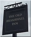 Sign for the Old Bramshall Inn