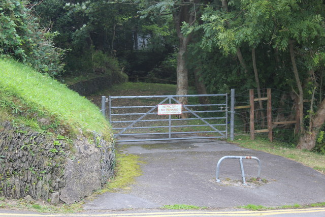 Gated entrance to track, Aberporth