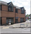 BT phonebox and telecoms cabinet on a Pontnewynydd corner