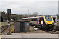 Cross Country train arriving at Sheffield Midland railway station