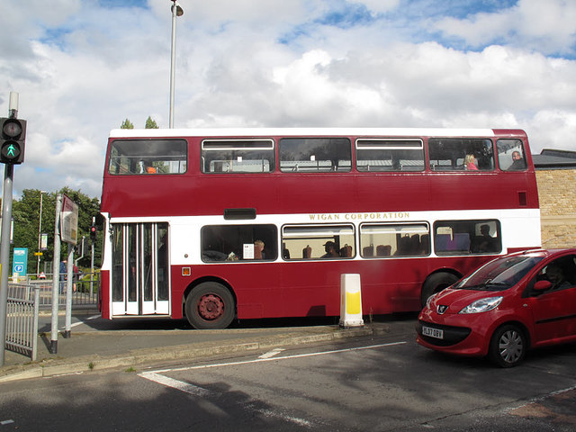 A Wigan bus in Leeds