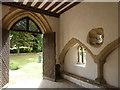 TM0375 : Inside view of the porch, St Mary's Church, Rickinghall Inferior, Suffolk by Derek Voller