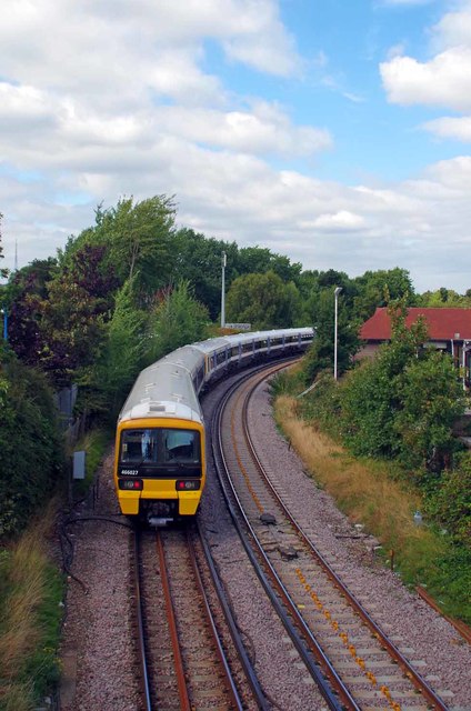 Approaching Elmers End Station