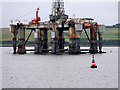 NH7568 : Drilling Rig Ocean Nomad and Natal Wreck Buoy by David Dixon