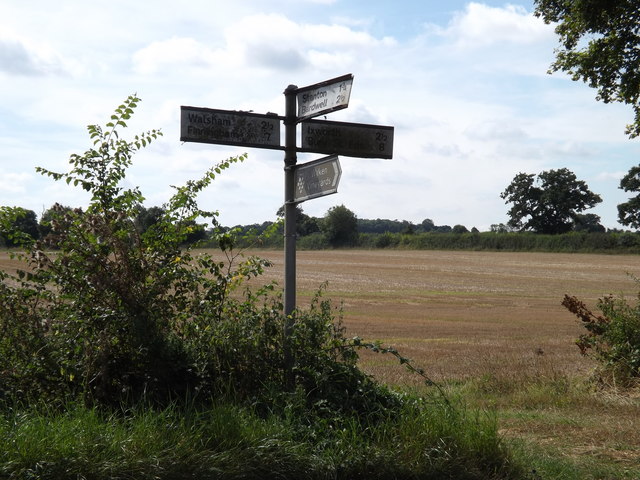 Roadsign on the C645 Walsham Road