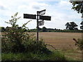TL9670 : Roadsign on the C645 Walsham Road by Geographer