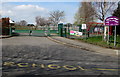 SO9121 : School entrance from Robert Burns Avenue, Cheltenham by Jaggery