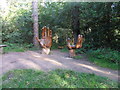 NZ1458 : Chopwell Wood: The New Hands Sculpture by Anthony Foster