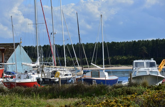Findhorn Bay: Boat building yard 1