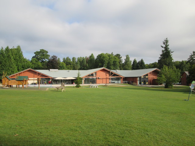 The  main  buildings  at  Whitemead  Forest  Park
