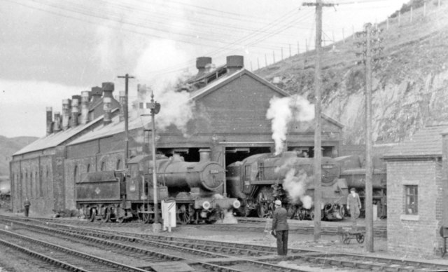 Machynlleth Locomotive Depot, 1962 © Ben Brooksbank cc-by-sa/2.0 ...