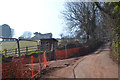 Site entrance on Picket Head Hill, Shaldon