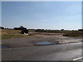TM0987 : Concrete Hardstanding off the B1077 Mile Road by Geographer