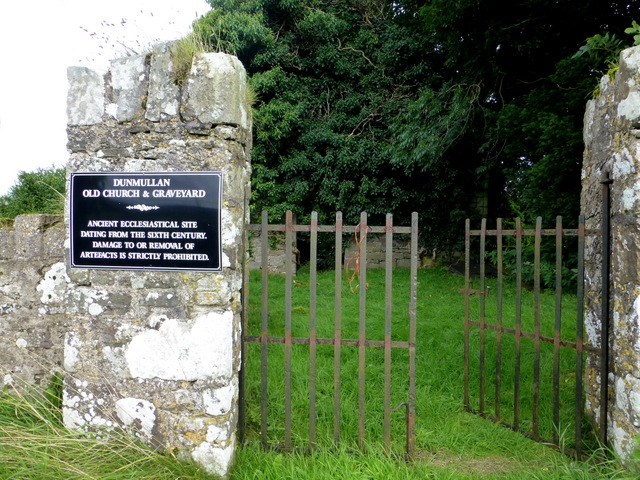 Gate Entrance, Dunmullan Old Church And © Kenneth Allen Cc-by-sa 2.0 