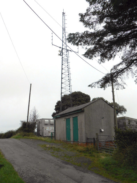 Transmitter station at Moel y Fronllwyd
