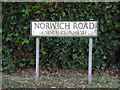 Norwich Road sign